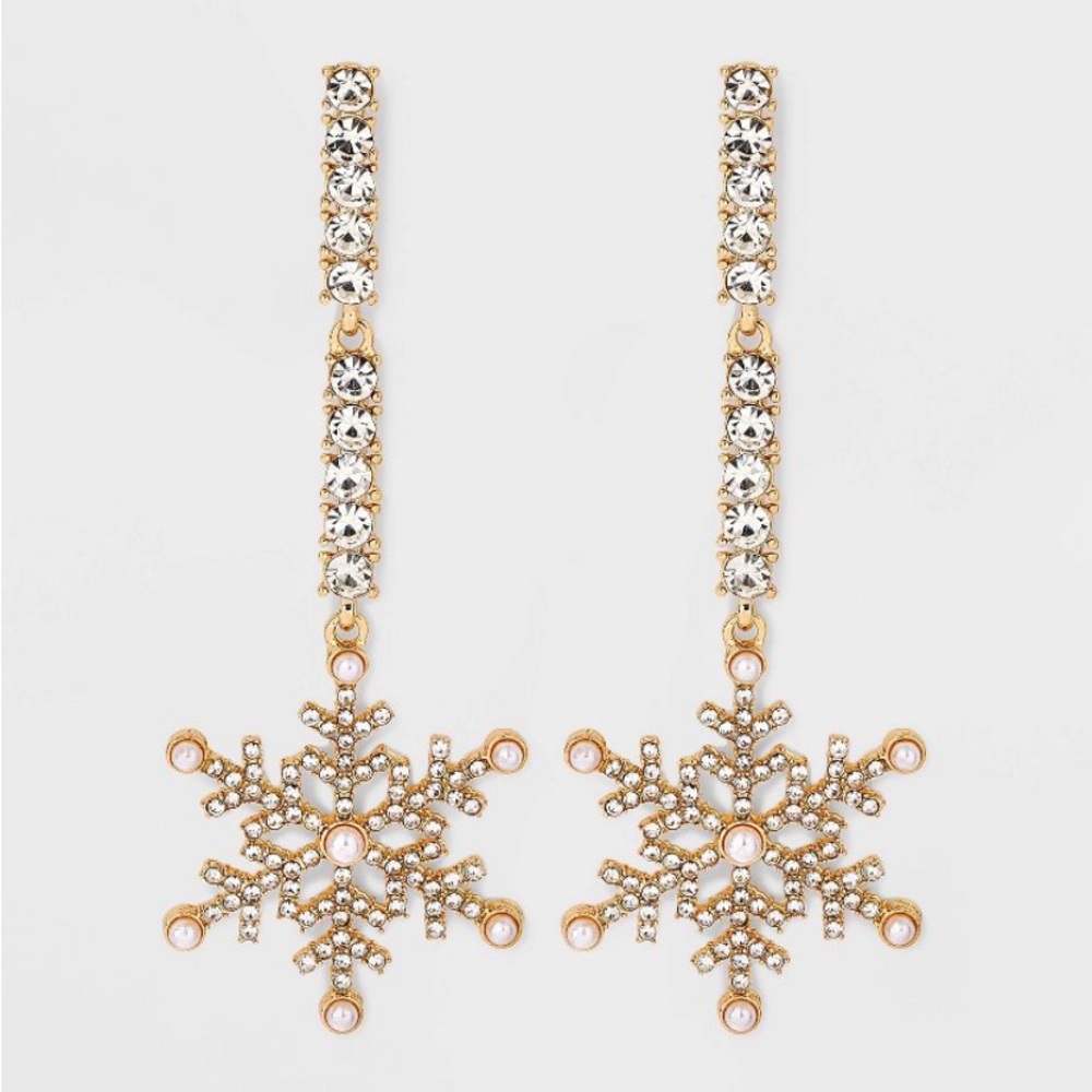 SUGARFIX BaubleBar Feeling Frosty Snowflake Earrings